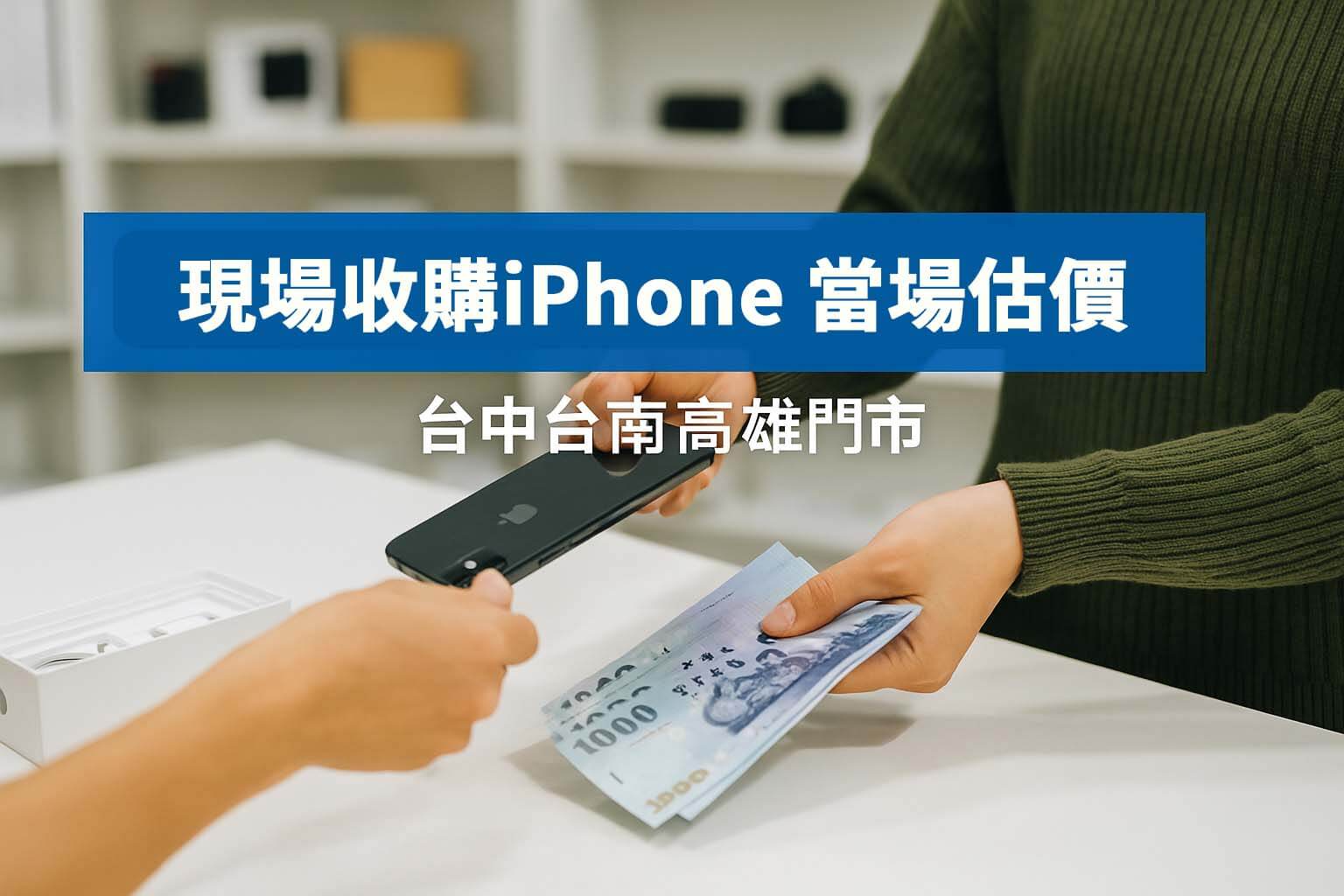 iPhone 當場估價收購,台中台南高雄門市皆可換現金